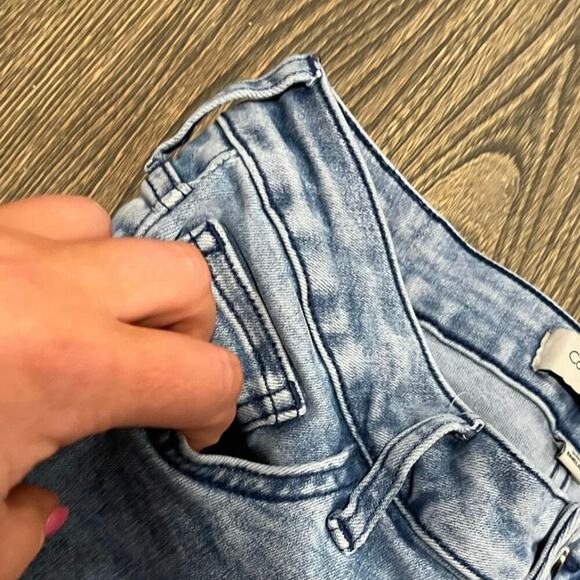 Calvin Klein Jeans Ankle Skinny Denim Mid Rise Stretch Light Wash Blue Size 4 - Picture 5 of 11